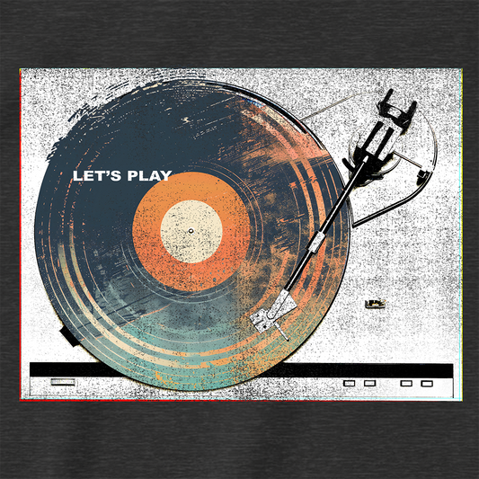 Let's Play Vintage Vinyl Record Shirt