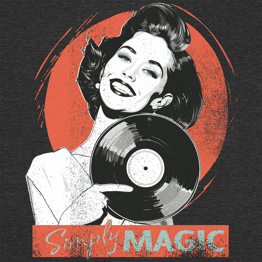 Simply Magic Vintage Vinyl Record Shirt